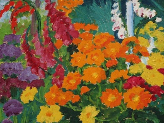 Emil Nolde Flower Garden 1919